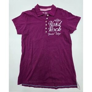 Hard Rock Cafe Phoenix Womens Tshirt Large NWT Black Logo Purple